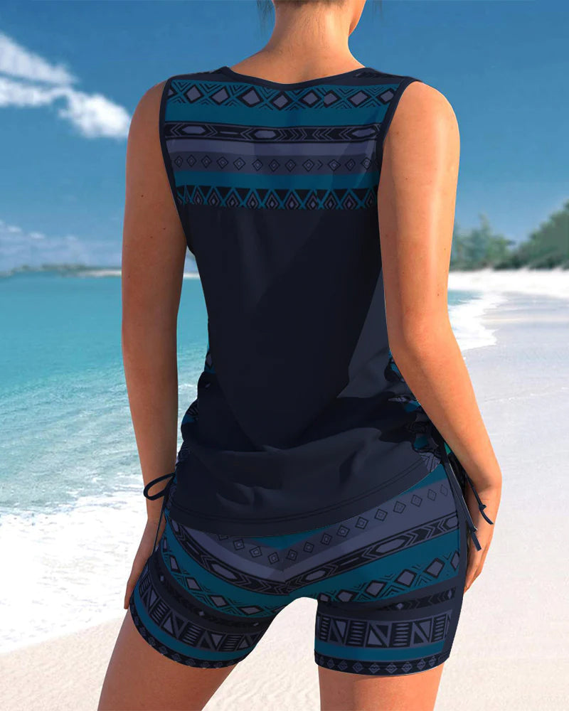 Mirla | Tryckt Tankini Set-Eva Jonsson