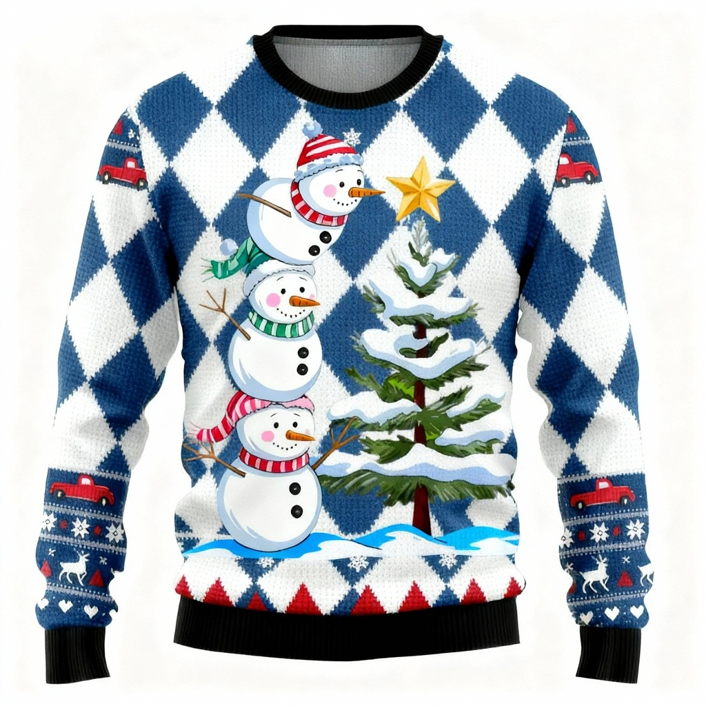 Eva Jonsson | Ugly Christmas Sweater Party 2025 Cute Snowman Edition-Eva Jonsson