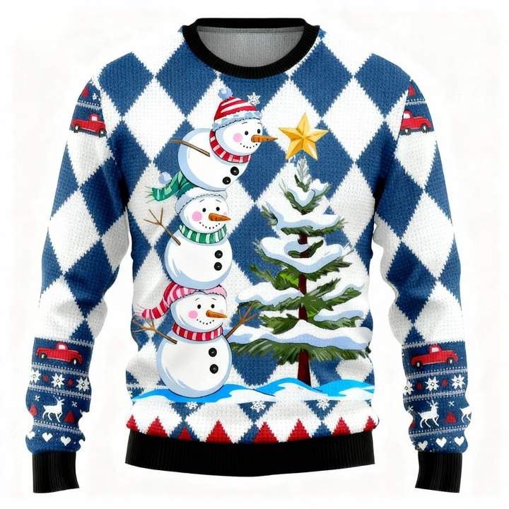 Eva Jonsson | Ugly Christmas Sweater Party 2025 Cute Snowman Edition-Eva Jonsson