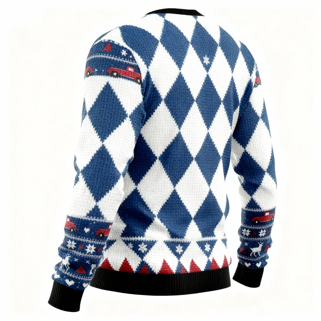 Eva Jonsson | Ugly Christmas Sweater Party 2025 Happy Santa & Jesus Pattern Edition-Eva Jonsson