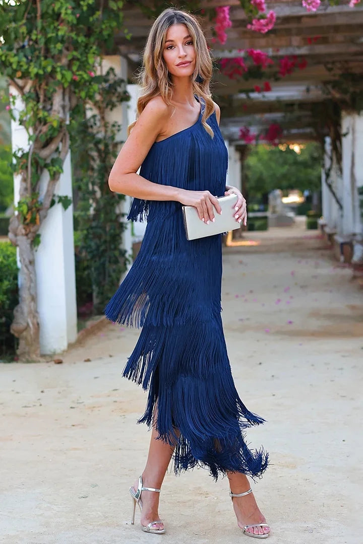 Mirla | Unik elegans Off-The-Shoulder klänning-Eva Jonsson
