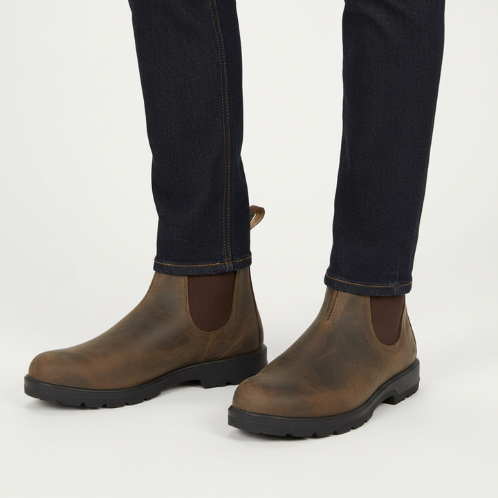 Eva Jonsson | Unisex Chelsea Boots Vattentäta Syntetiska Skinn Slip-On Låg Klack-Eva Jonsson