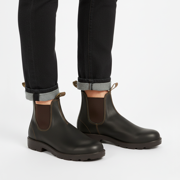 Eva Jonsson | Unisex Chelsea Boots Vattentäta Syntetiska Skinn Slip-On Låg Klack-Eva Jonsson
