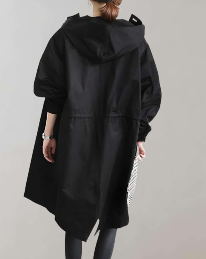 Mirla | Varm trenchcoat med huva-Eva Jonsson