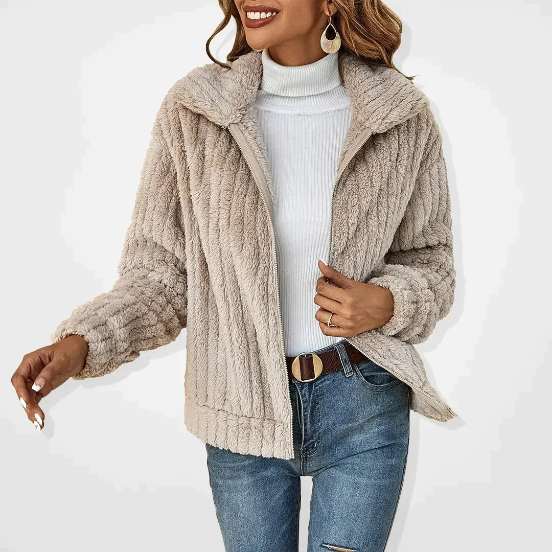 Mirla | Väst med Teddyfleece-Eva Jonsson