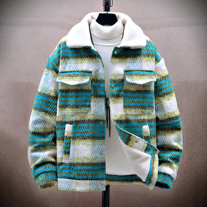 Mirla | Vinterrutig Jacka med Fleece-Inredning-Eva Jonsson