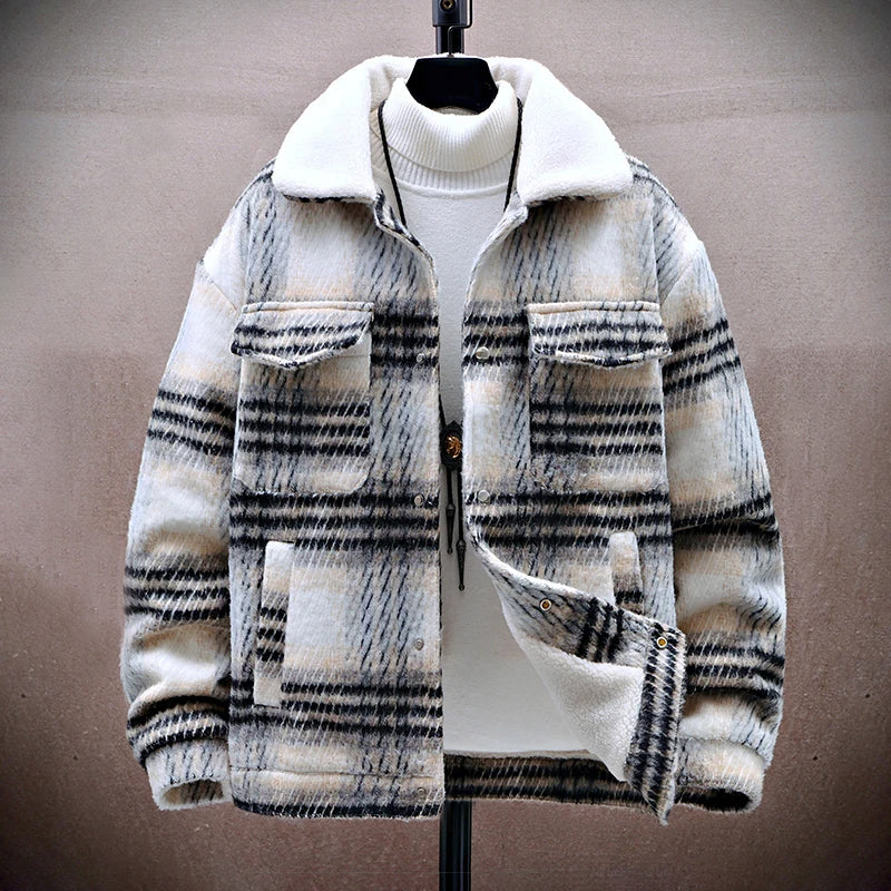 Mirla | Vinterrutig Jacka med Fleece-Inredning-Eva Jonsson