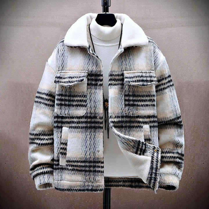 Mirla | Vinterrutig Jacka med Fleece-Inredning-Eva Jonsson