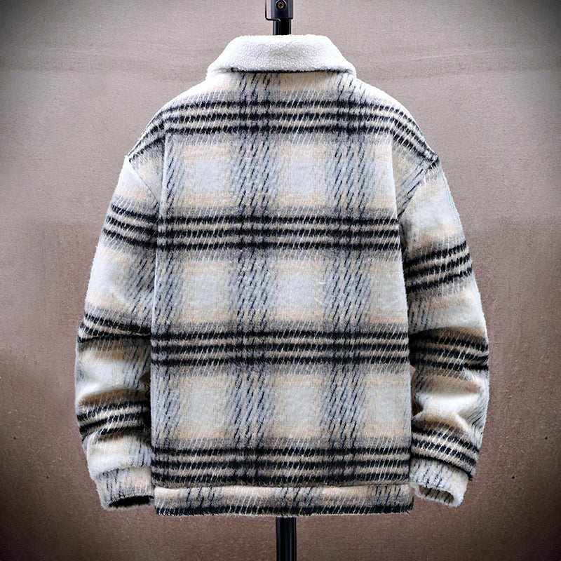 Mirla | Vinterrutig Jacka med Fleece-Inredning-Eva Jonsson