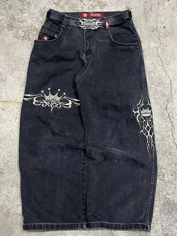 Mirla | Y2K Amerikansk Retro Hip Hop Boyfriend Jeans-Eva Jonsson