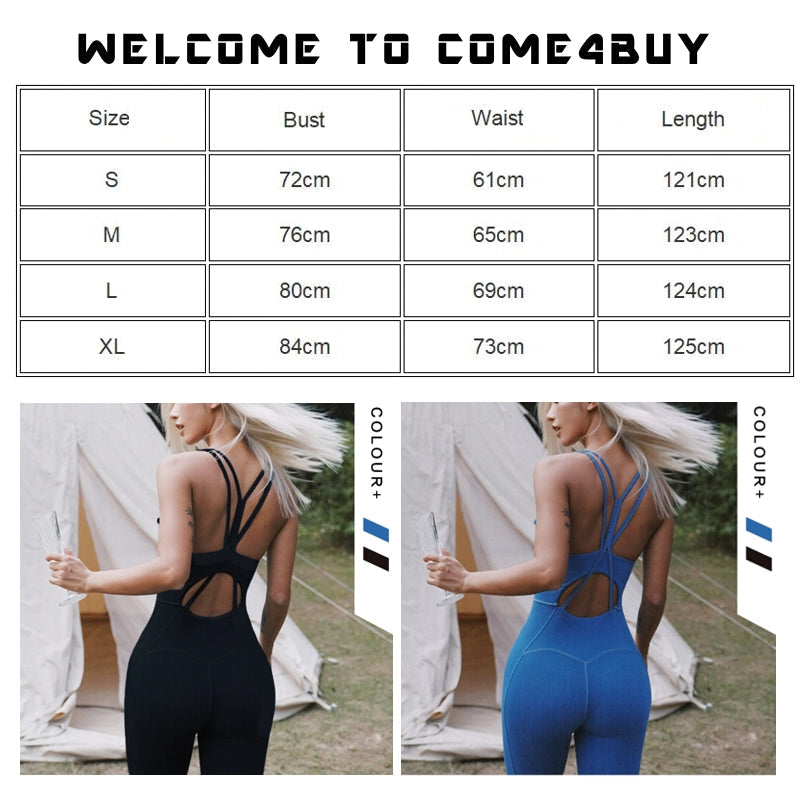 Mirla | Yoga Sportiga Jumpsuits Bodysuits Fitness Träning Kläder-Eva Jonsson