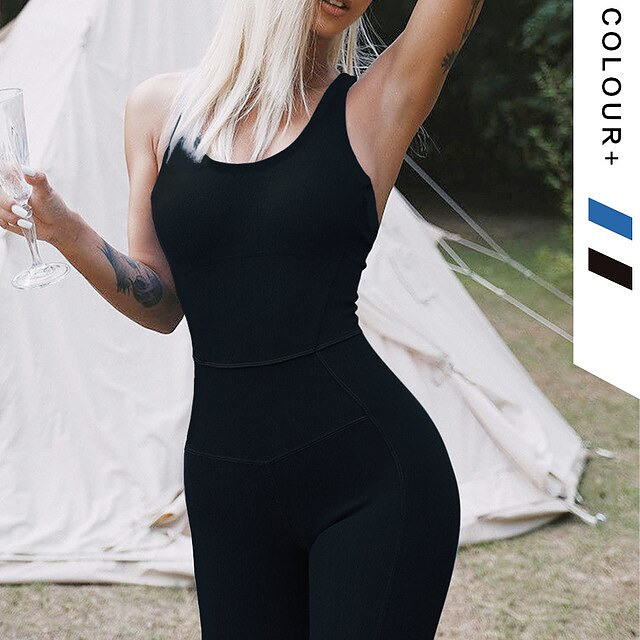 Mirla | Yoga Sportiga Jumpsuits Bodysuits Fitness Träning Kläder-Eva Jonsson