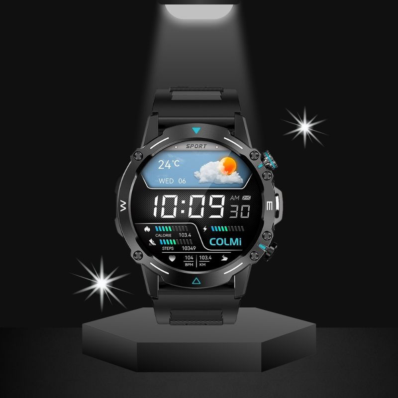 ExploreX militär smartklocka | sportklocka för män med hälsoövervakning-Eva Jonsson