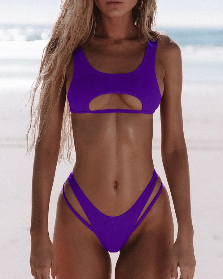 Femme Cut-Out Högmidjad Bikini Set Mirla-Eva Jonsson