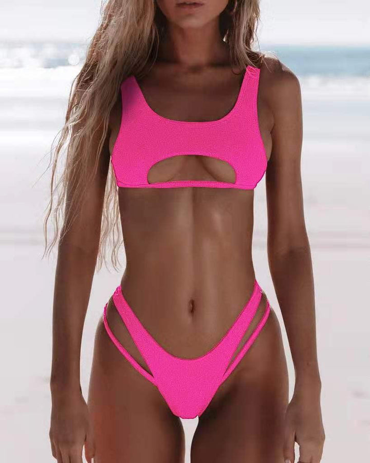 Femme Cut-Out Högmidjad Bikini Set Mirla-Eva Jonsson