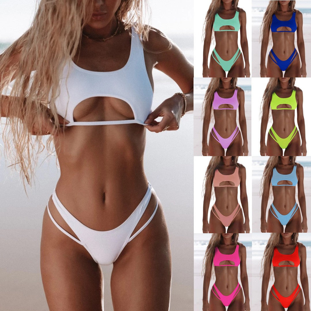 Femme Cut-Out Högmidjad Bikini Set Mirla-Eva Jonsson