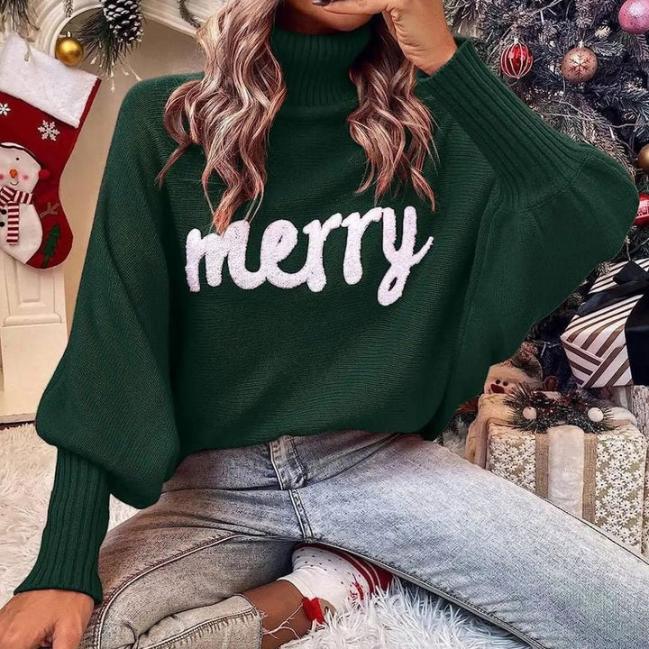 Festlig ”Merry” Turtleneck-tröja-Eva Jonsson
