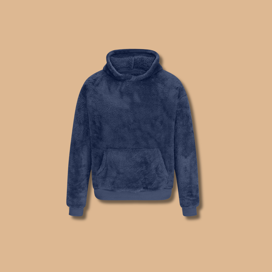 Fleece Hoodie | Mysig | Pullover | Vinter Hoodie | Hoodie för män-Eva Jonsson
