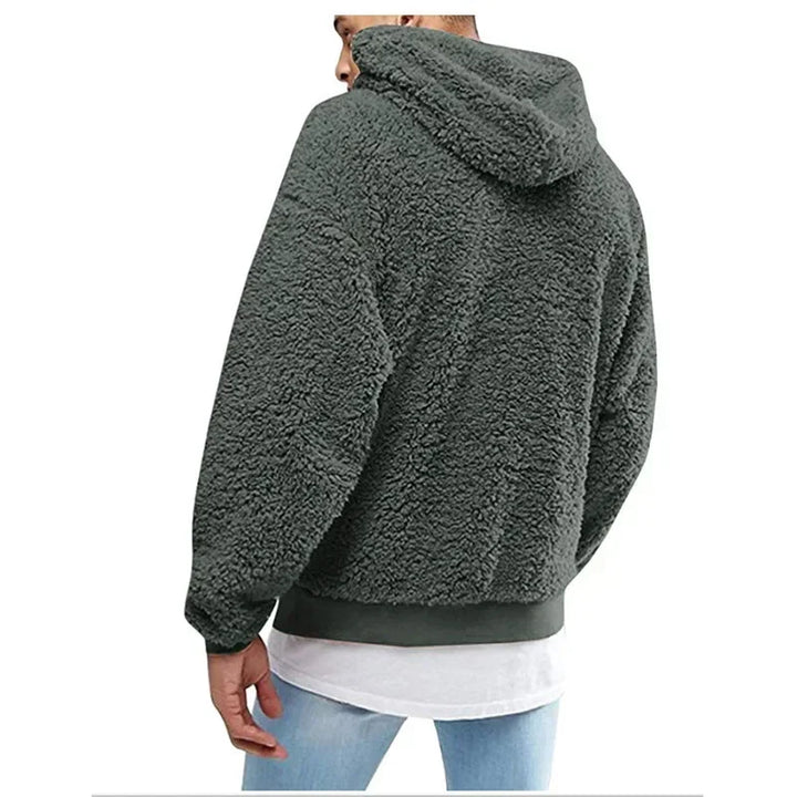 Fleece Hoodie | Pullover | Teddy | Sherpa Hoodie | Hoodie för män-Eva Jonsson