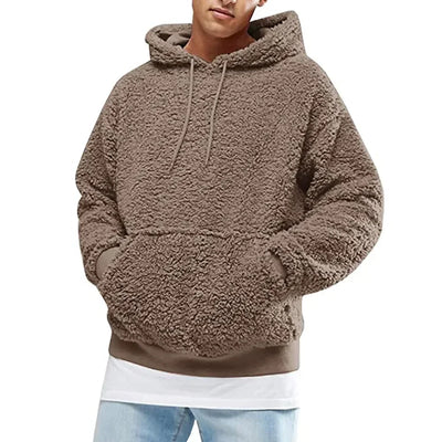 Fleece Hoodie | Pullover | Teddy | Sherpa Hoodie | Hoodie för män-Eva Jonsson