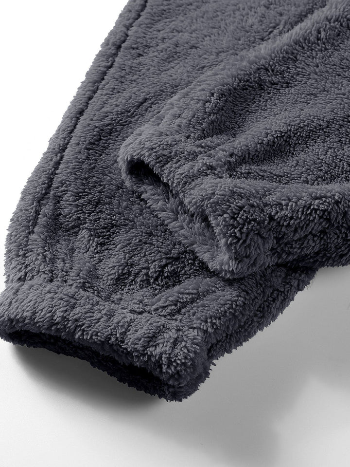 Fleece Loungewear - Bekväm - Fluffig - Hoodie och Sweatpants Set - Tvådelat Set-Eva Jonsson