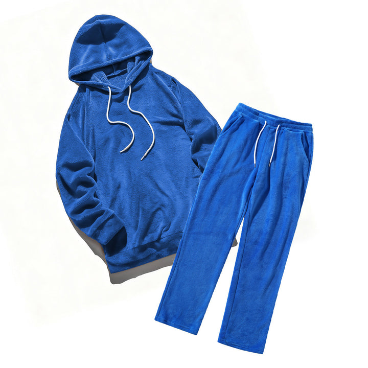 Fleece Loungewear - Bekväm - Fluffig - Hoodie och Sweatpants Set - Tvådelat Set-Eva Jonsson