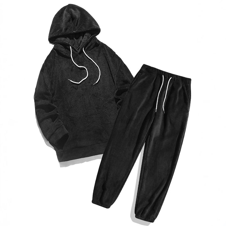 Fleece Loungewear - Bekväm - Fluffig - Hoodie och Sweatpants Set - Tvådelat Set-Eva Jonsson