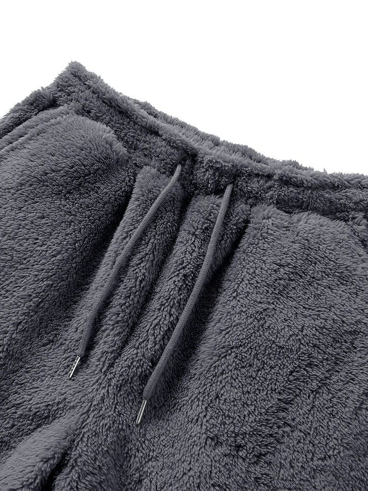 Fleece Loungewear - Bekväm - Fluffig - Hoodie och Sweatpants Set - Tvådelat Set-Eva Jonsson