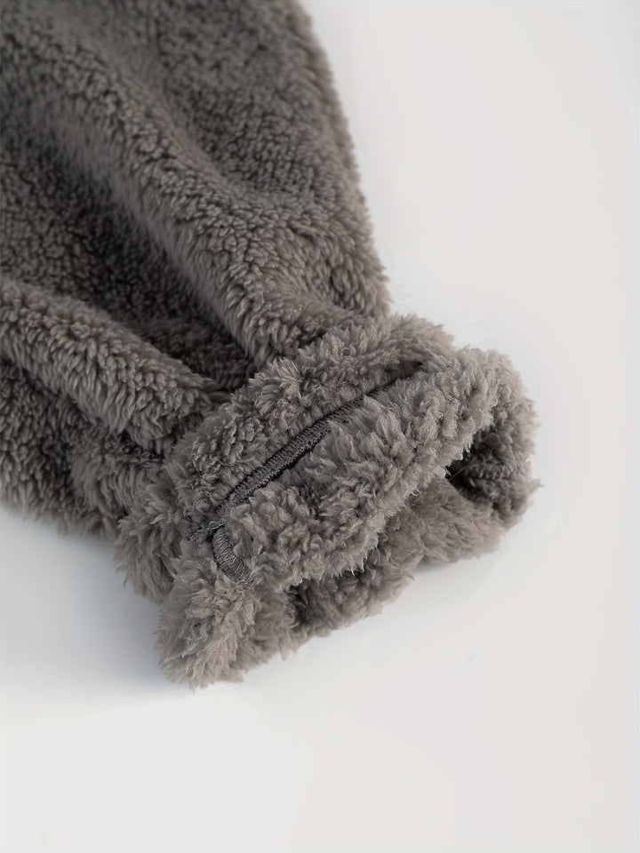 Fleece Loungewear - Komfortabelt tvådelat set med Teddy Hoodie och Sweatpants-Eva Jonsson