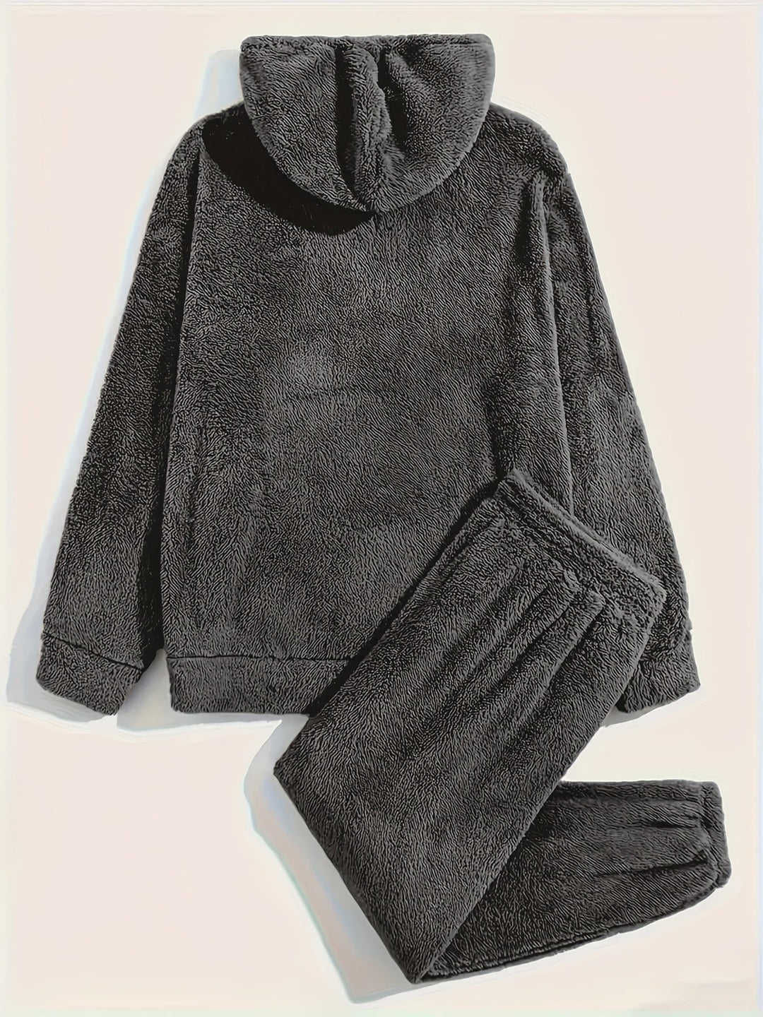 Fleece Loungewear - Komfortabelt tvådelat set med Teddy Hoodie och Sweatpants-Eva Jonsson