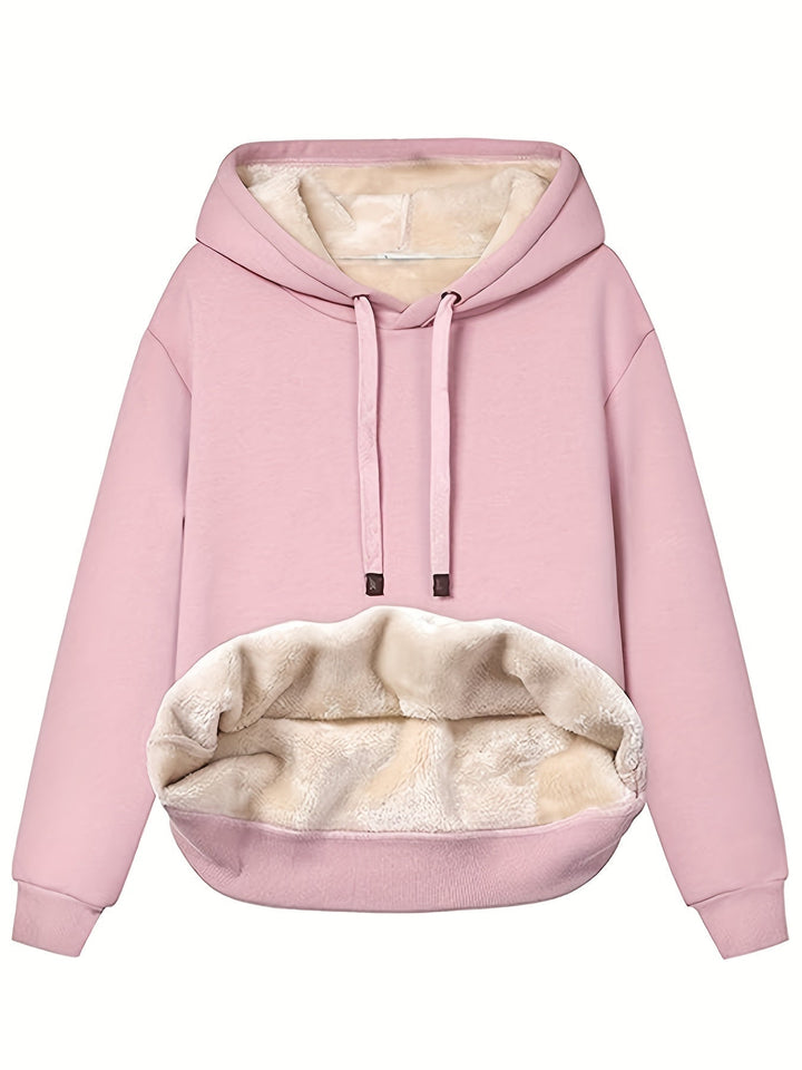Fleece huvtröja | Varm | Vinter | Pullover Hoodie | Oversized Hoodie-Eva Jonsson