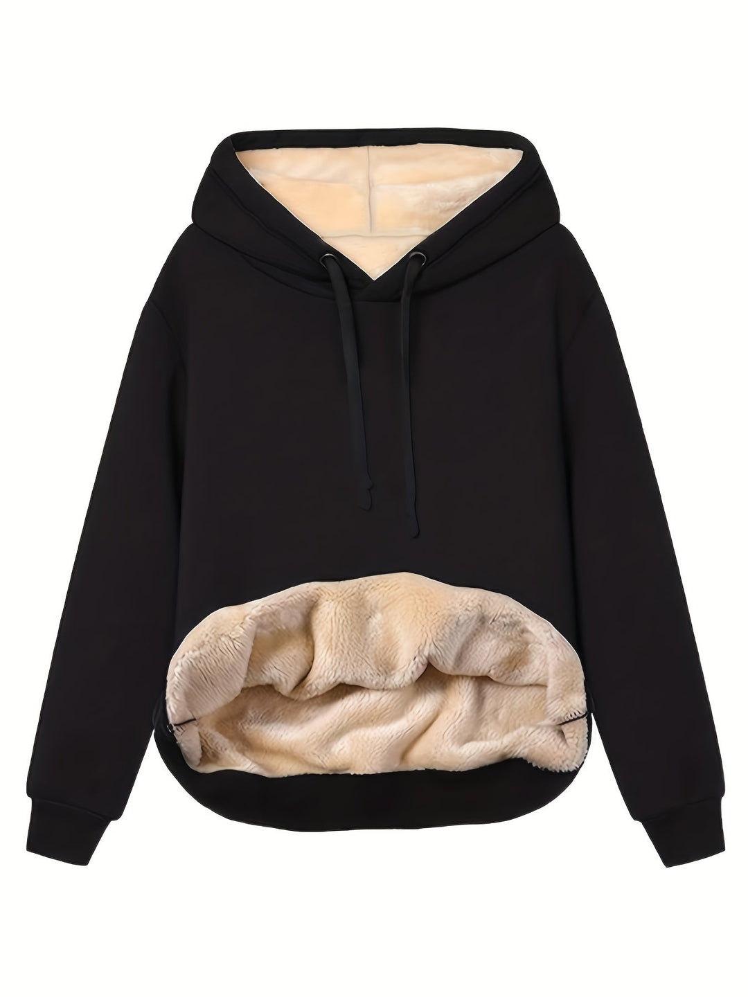 Fleece huvtröja | Varm | Vinter | Pullover Hoodie | Oversized Hoodie-Eva Jonsson