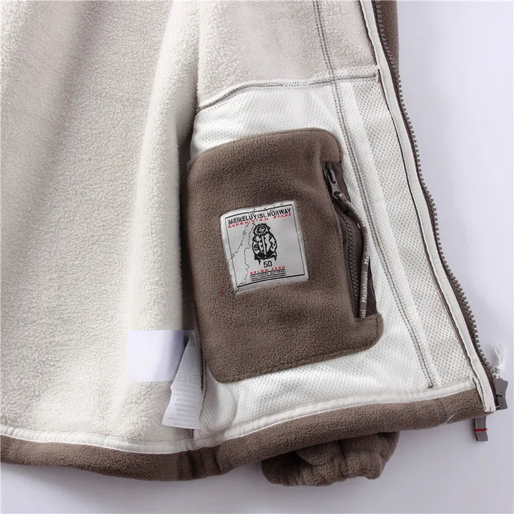 Fleecejacka | Långärmad | Varm | Fleece med dragkedja | Fleece Vest Jacket-Eva Jonsson