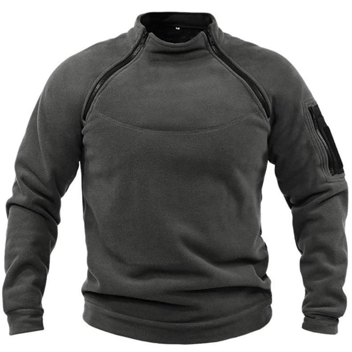 Fleecejacka - Varm - Fickor - Taktisk fleece - Fleece med dragkedja för män-Eva Jonsson