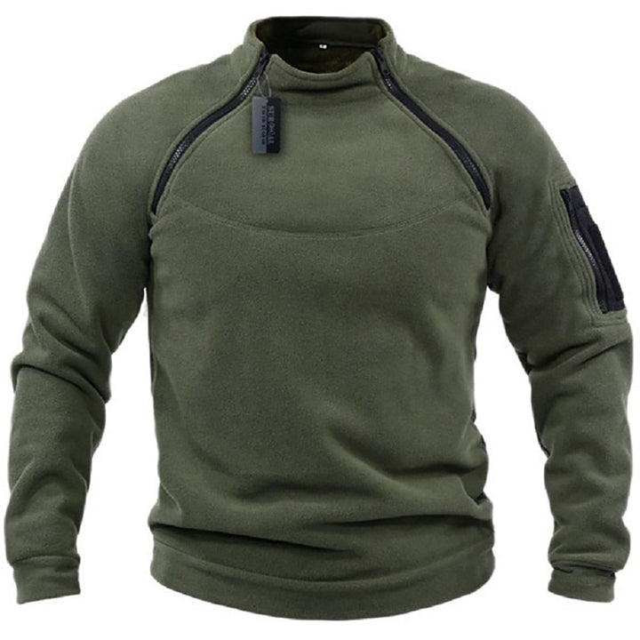 Fleecejacka - Varm - Fickor - Taktisk fleece - Fleece med dragkedja för män-Eva Jonsson