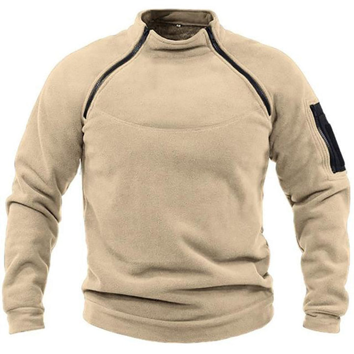 Fleecejacka - Varm - Fickor - Taktisk fleece - Fleece med dragkedja för män-Eva Jonsson