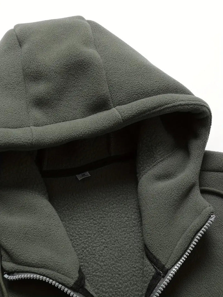 Fleecejacka - Varm - Huva - Fleece med dragkedja - Herrkläder-Eva Jonsson