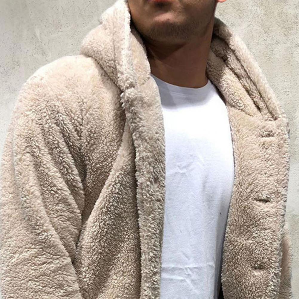 Fleecejacka - Varm - Huva - Teddy Cardigan - Vinterkläder för män-Eva Jonsson