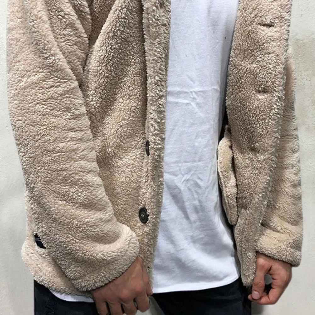 Fleecejacka - Varm - Huva - Teddy Cardigan - Vinterkläder för män-Eva Jonsson
