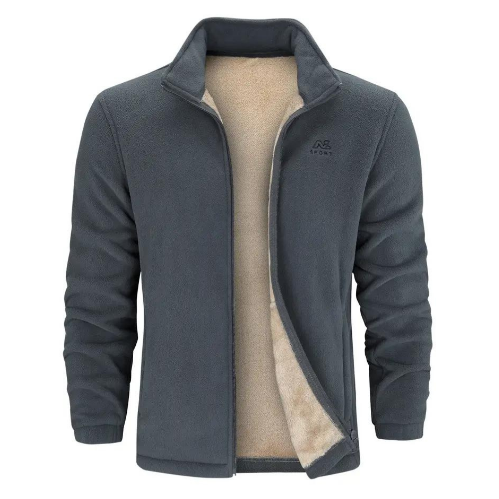 Fleecejacka - Varm - Zip-Up - Vinterjacka - Jacka för herrar-Eva Jonsson