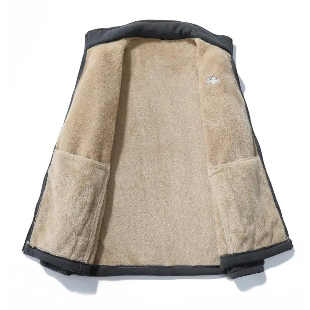 Fleecejacka - Varm - Zip-Up - Vinterjacka - Jacka för herrar-Eva Jonsson