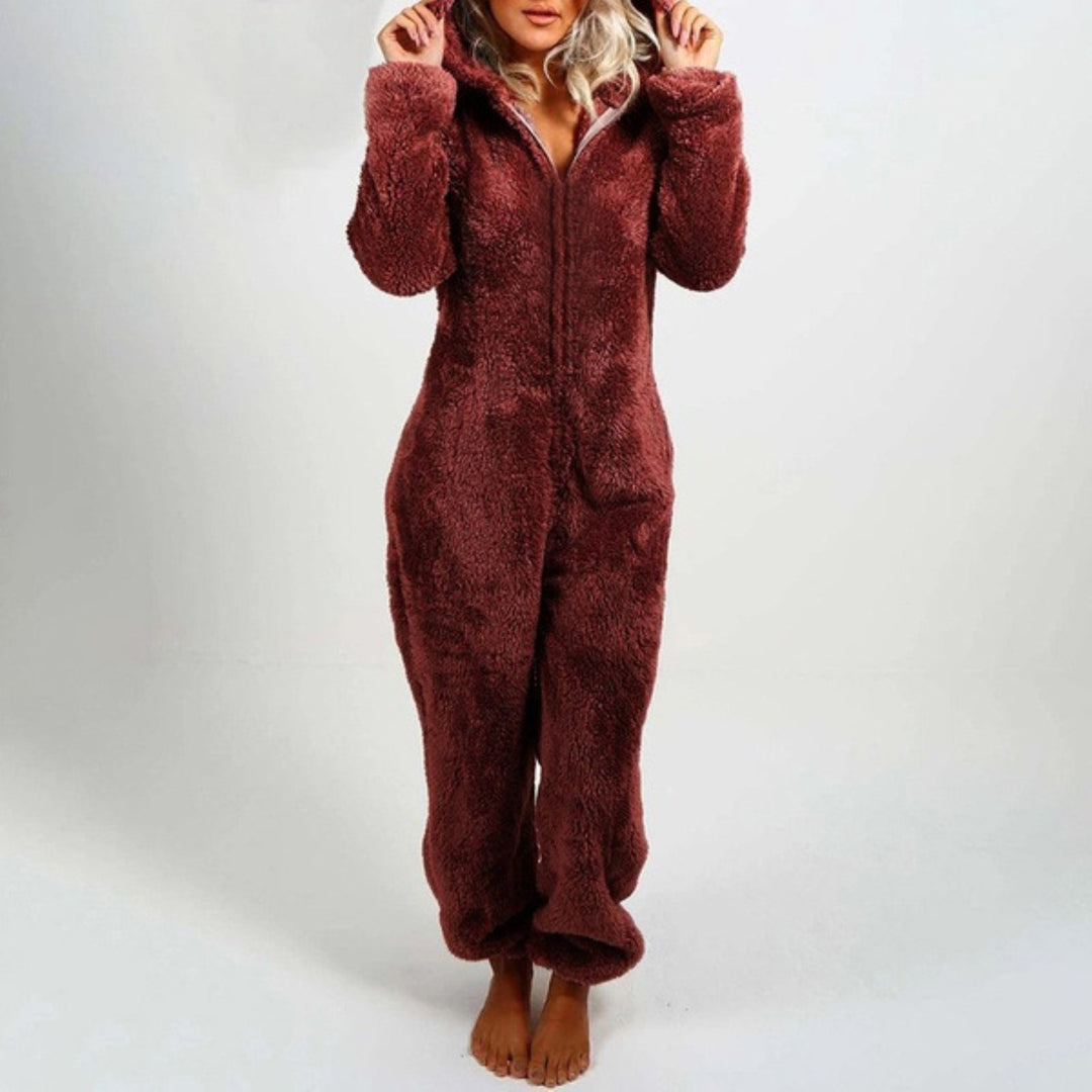 Fleeceoverall | Långärmad | Hooded | Fleeceoverall | Loungewear för kvinnor-Eva Jonsson