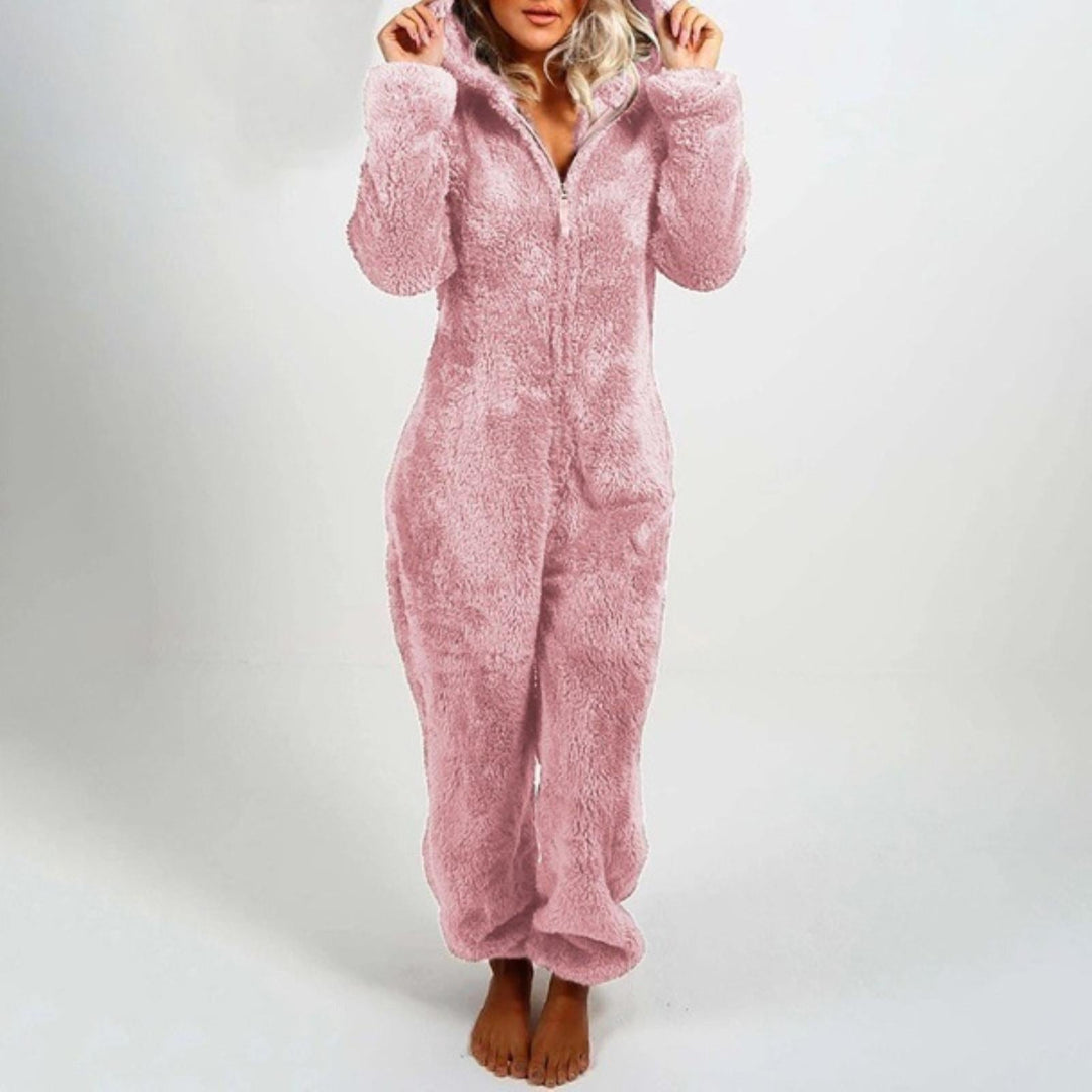 Fleeceoverall | Långärmad | Hooded | Fleeceoverall | Loungewear för kvinnor-Eva Jonsson