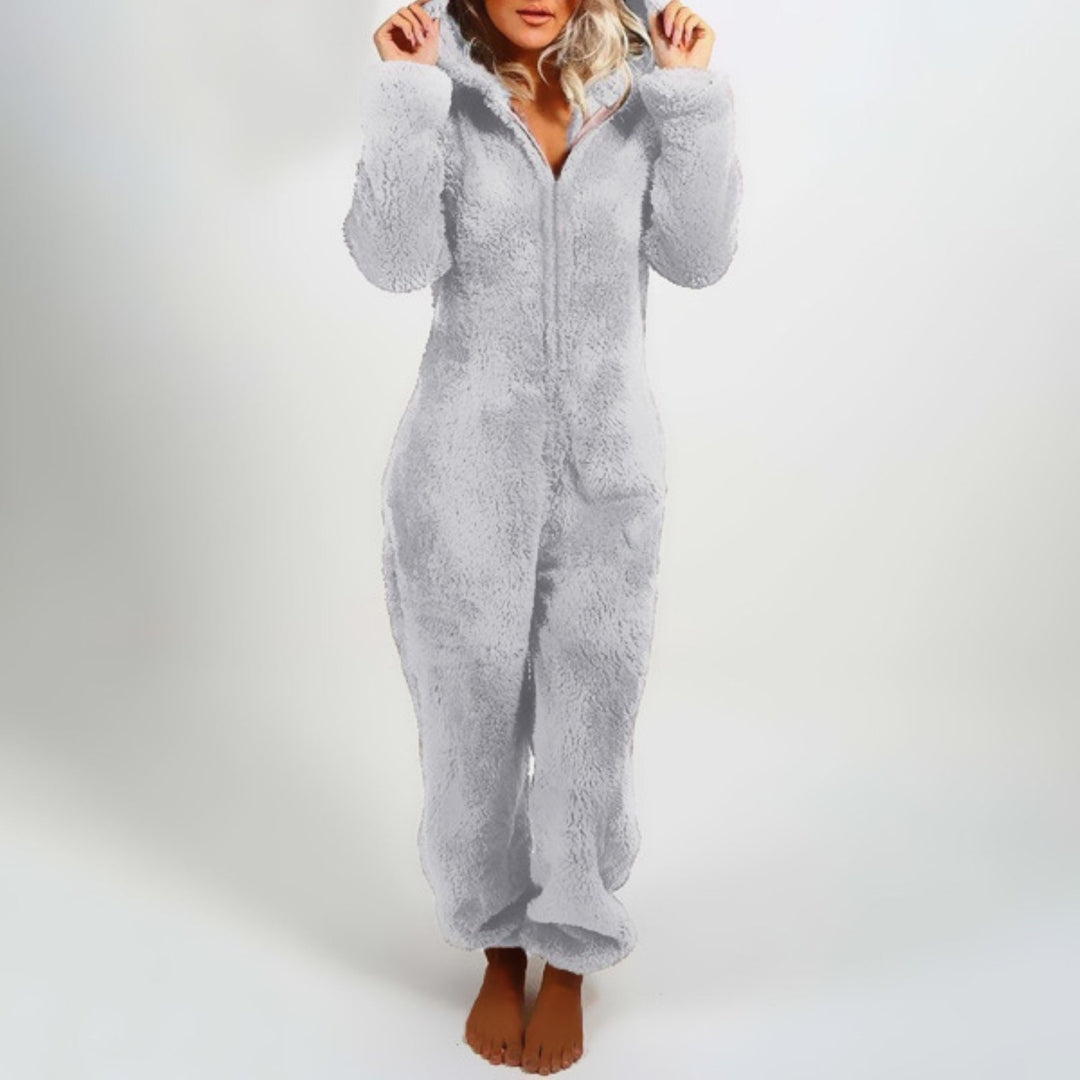 Fleeceoverall | Långärmad | Hooded | Fleeceoverall | Loungewear för kvinnor-Eva Jonsson