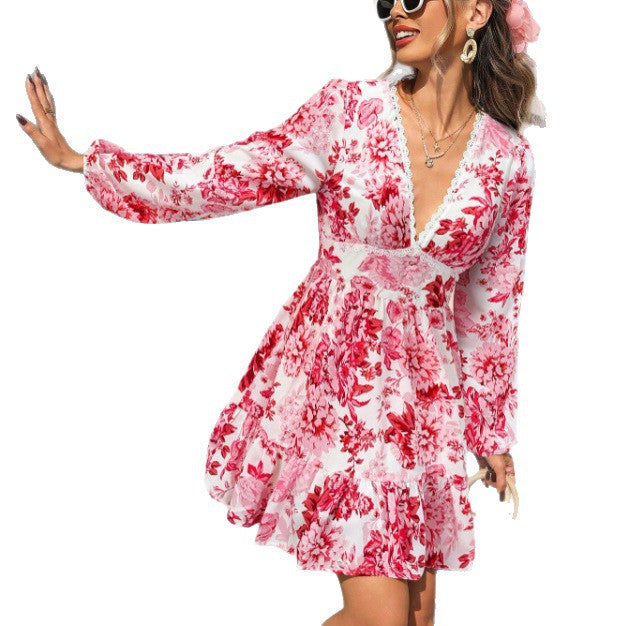Flickors sommardress med volanger Mirla-Eva Jonsson