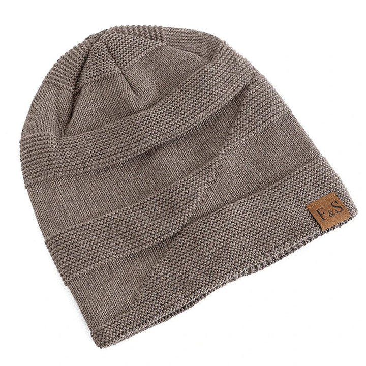 Floppy Beanie - Varm pälsfodrad slouchmössa för herrar för vintern-Eva Jonsson