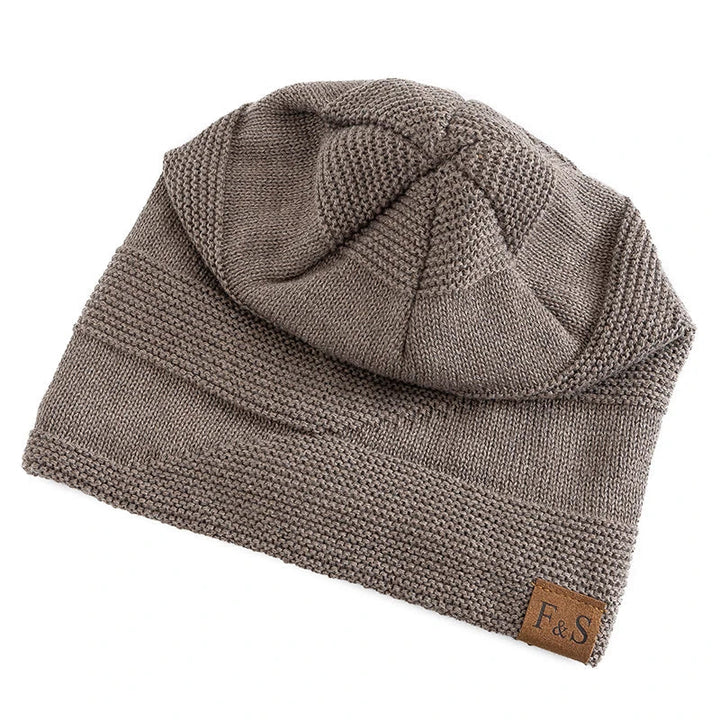 Floppy Beanie - Varm pälsfodrad slouchmössa för herrar för vintern-Eva Jonsson