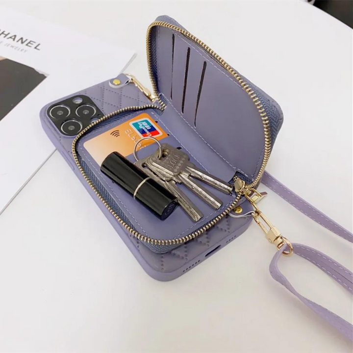 Florence telefonfodral | Crossbody plånbok telefonfodral-Eva Jonsson