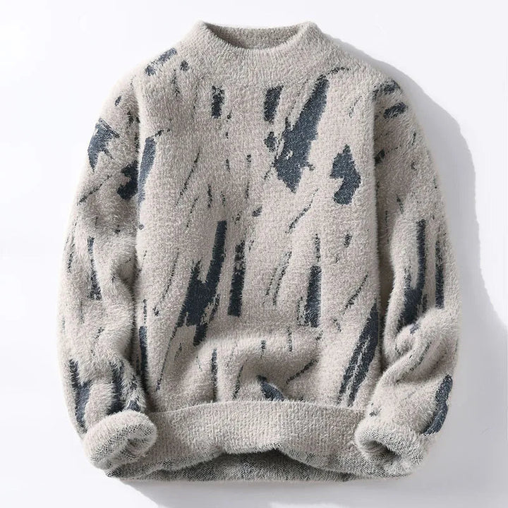 Fluffig tröja - Stickad - Löst sittande Chunky Pullover Sweater - Stickade för kvinnor-Eva Jonsson