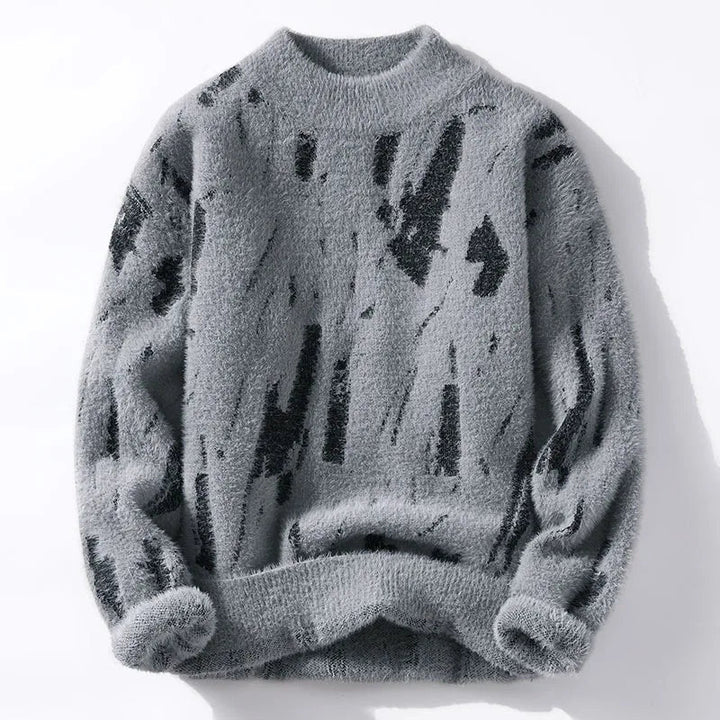 Fluffig tröja - Stickad - Löst sittande Chunky Pullover Sweater - Stickade för kvinnor-Eva Jonsson
